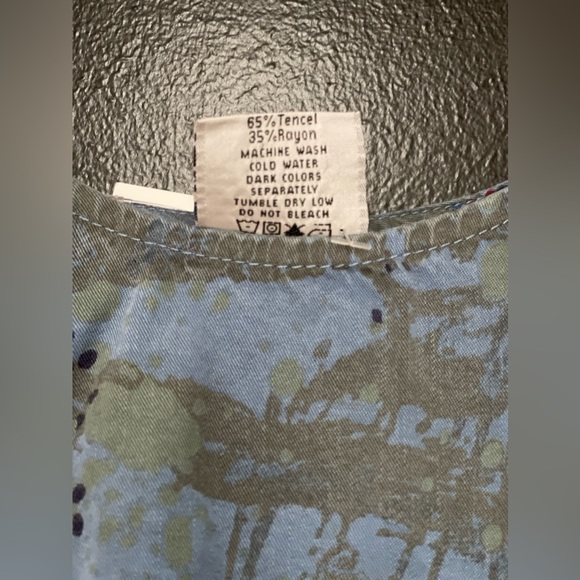 NWT CMC Color Me Cotton Sleeveless Floral Blouse Size XL - Picture 5 of 9